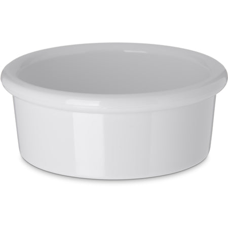 Carlisle 36202 2.5 oz White SAN Smooth Ramekin