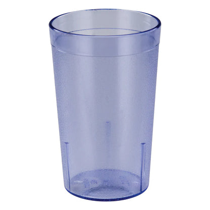 Winco PTP-08B 8 oz. Blue Pebbled Tumblers