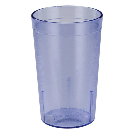 Winco PTP-08B 8 oz. Blue Pebbled Tumblers