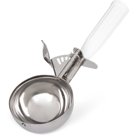 Carlisle 60300-6 4.7 oz #6 White 18-8 Stainless Steel Disher Scoop