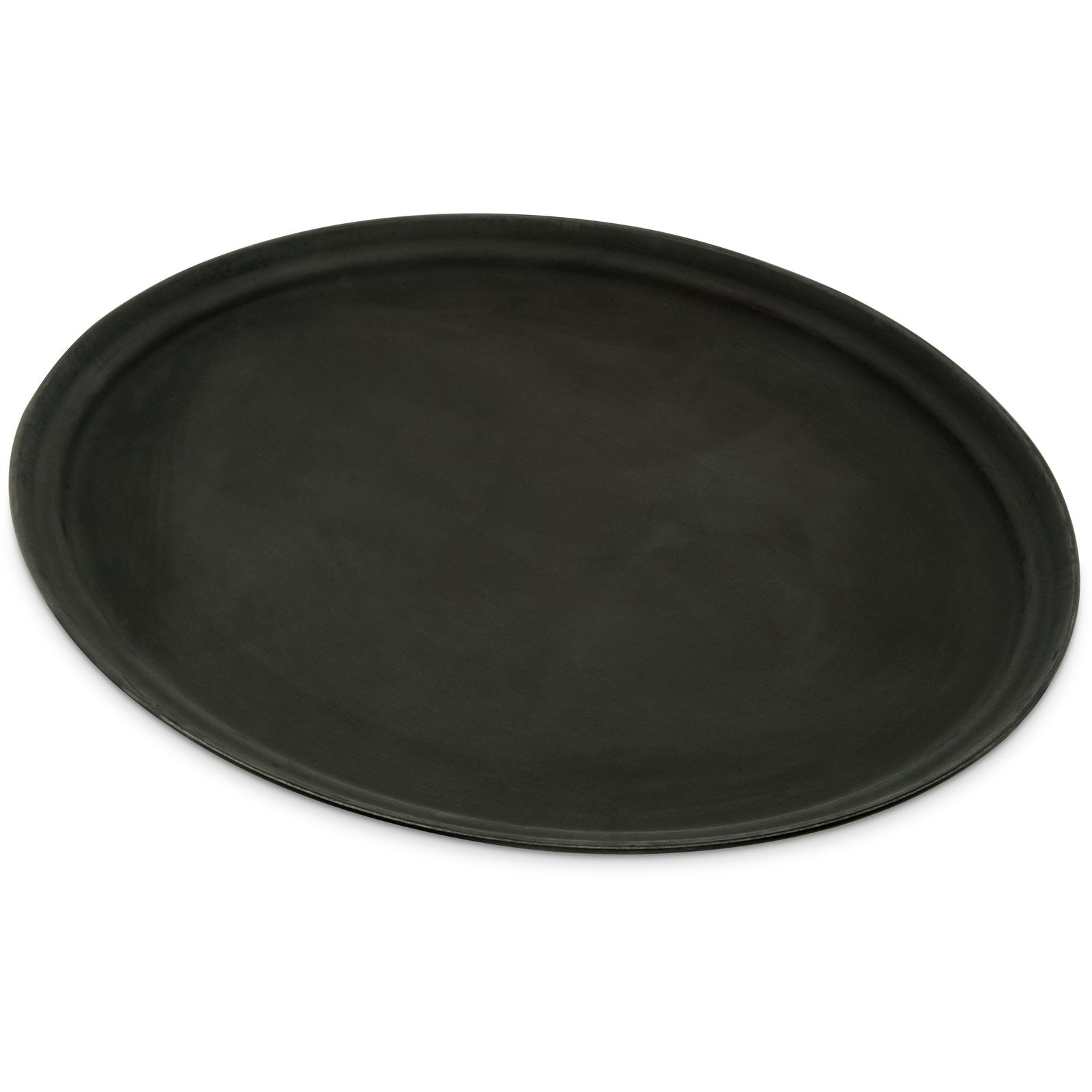 Carlisle 2700GL004 22" x 27" Black Oval GripLite Tray