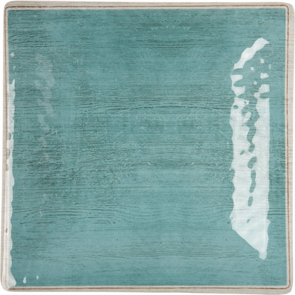 Carlisle 6402315 8.5" Aqua Grove Melamine Square Salad Plate