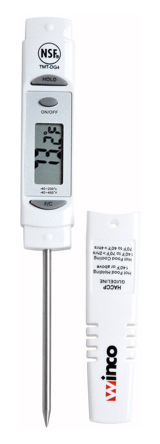 Winco TMT-DG4 3-1/8" White Probe Digital Thermometer