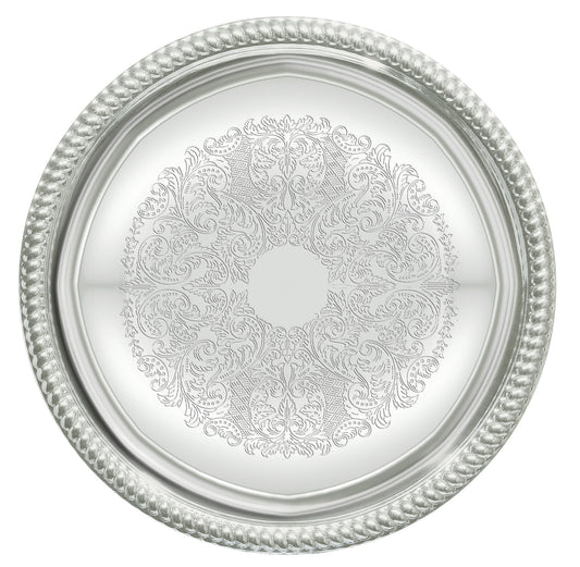 Winco CMT-14 14" Chrome-Plated Serving Tray