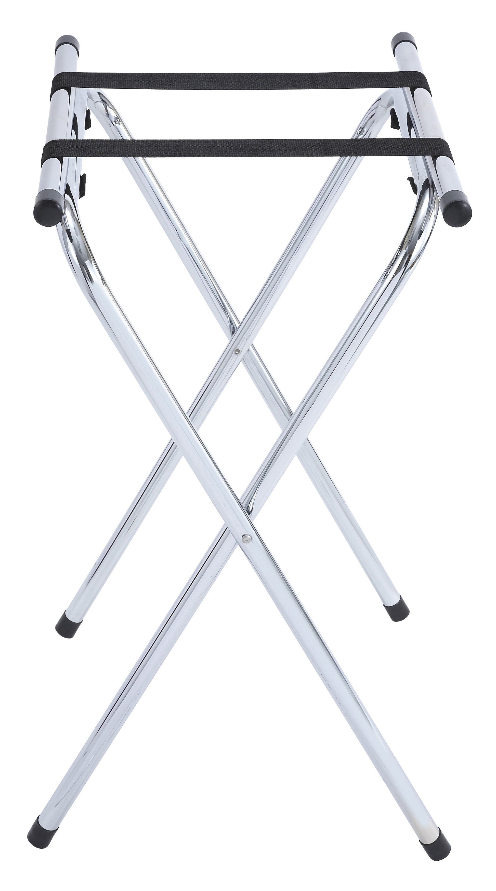 Winco TSY-1A 31" Chrome Folding Tray Stand