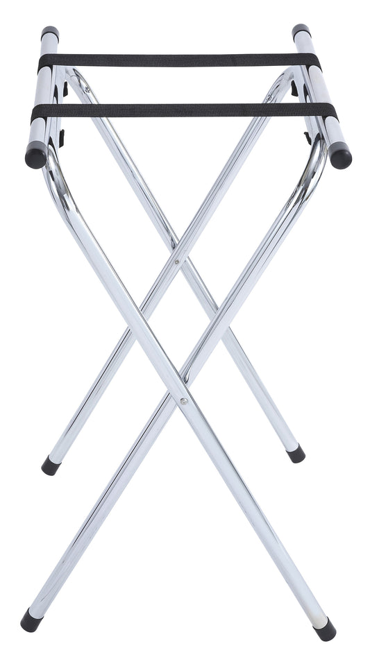 Winco TSY-1A 31" Chrome Folding Tray Stand