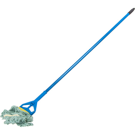 Carlisle 369472B09 Small Green Synthetic/Cotton Blend Flo-Pac Looped-End Mop With Yellow Band