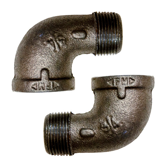 BK Resources BKG-90E50 1/2" 90 Degree Male to Female Fitting