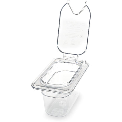 Carlisle 3068707 1/9 Size Clear Polycarbonate StorPlus Food Pan, 4" Deep