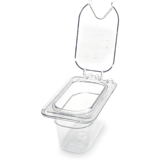 Carlisle 3068707 1/9 Size Clear Polycarbonate StorPlus Food Pan, 4" Deep