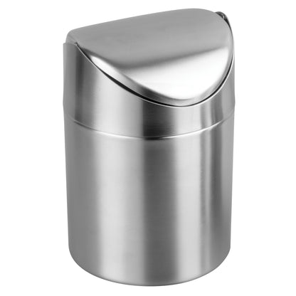 Winco DDSF-101S 3-1/2" Stainless Steel Mini Swing Waste Can