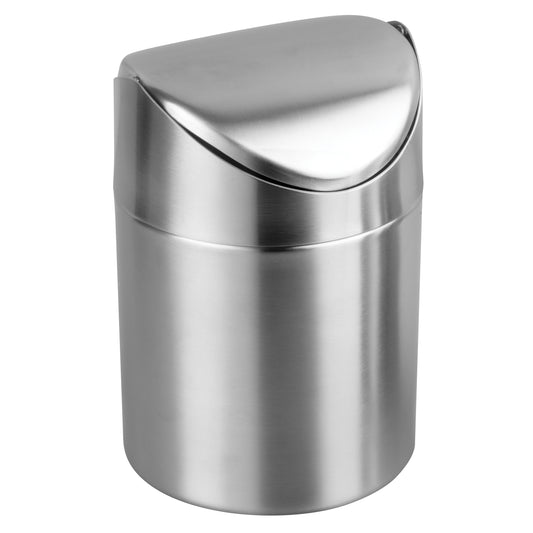Winco DDSF-101S 3-1/2" Stainless Steel Mini Swing Waste Can
