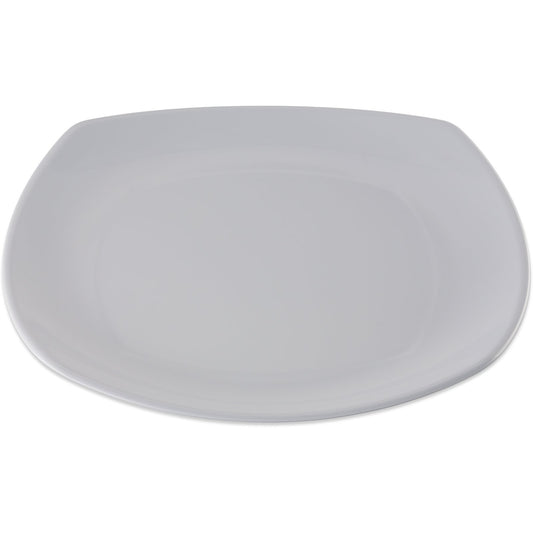 Carlisle 4330402 11.5" White Upturned Corner Square Melamine Plate
