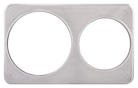 Winco ADP-608 6-3/8" & 8-3/8" Holes Stainless Steel Adaptor Plate