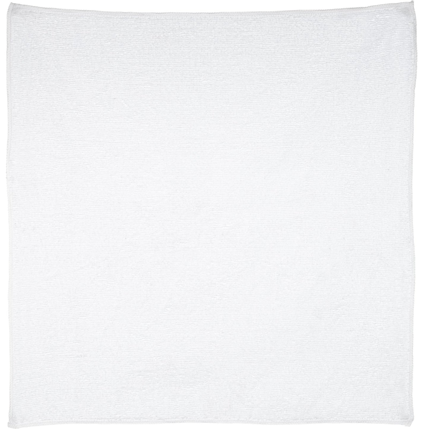 Carlisle 3633402 16" x 16" White Terry Microfiber Cleaning Cloth