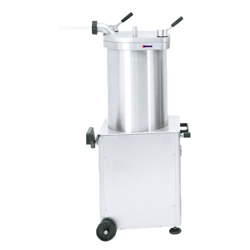 Omcan 46102 Stainless Steel Hydraulic Piston Sausage Stuffer - 220V, 1800W with 1Ph