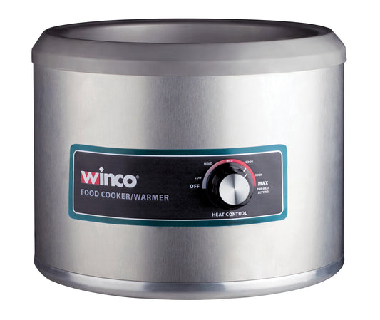 Winco FW-11R500 11 Qt. Round Food Warmer/Cooker