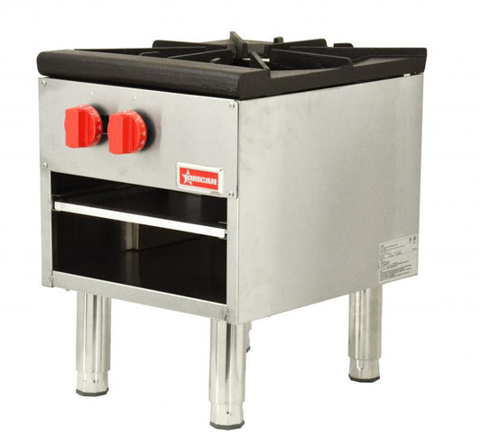 Omcan 37525 Gas One Burner Stock Pot Range with LP Conversion Kit