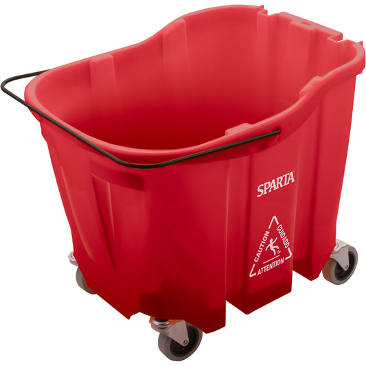 Sparta 7690405 35 Qt Red Polypropylene OmniFit Mop Bucket Only