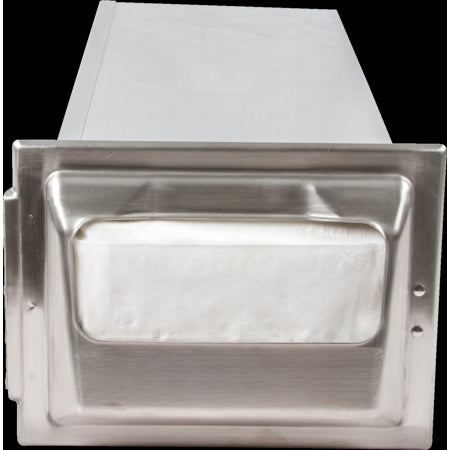 Carlisle H2000SS 750 Napkin Stainless Steel Classic In-Counter Napkin Dispenser, Minifold Control Face