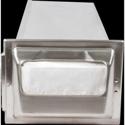Carlisle H2000SS 750 Napkin Stainless Steel Classic In-Counter Napkin Dispenser, Minifold Control Face
