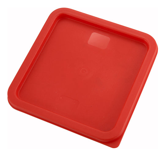 Winco PECC-68 Red Polyethylene Cover for 6Qt/8Qt Food Containers