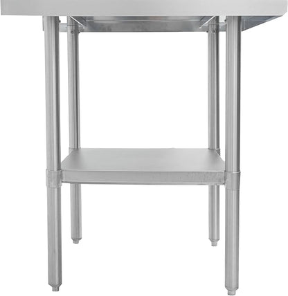 Thorinox DSST-3024-SS 30"x24" Stainless Steel Work Table with Stainless Steel Undershelf & Legs