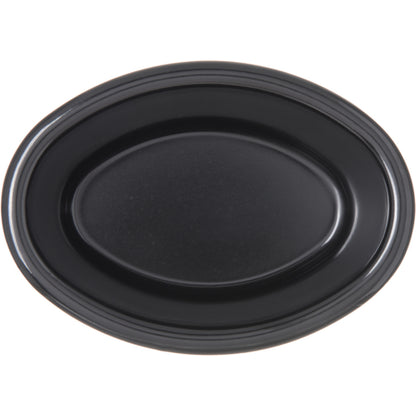 Carlisle S31003 2 oz Black Oval Melamine Smooth Ramekin