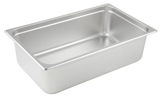 Winco SPJL-106 Full-size Stainless Steel Anti-jam Steam Pan, 6" Deep
