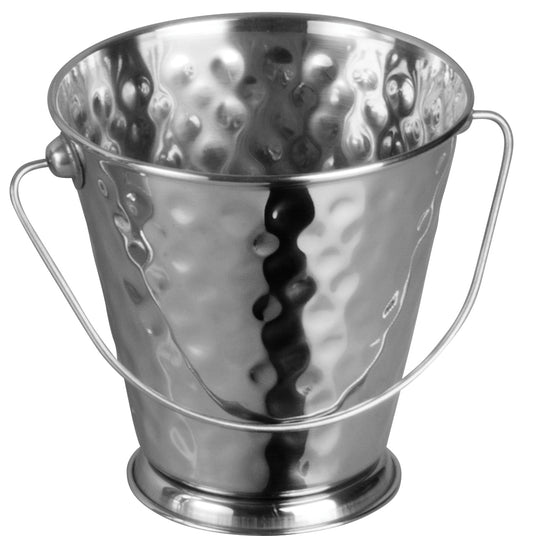 Winco DDSA-103S 5" Stainless Steel Hammered Mini Pail