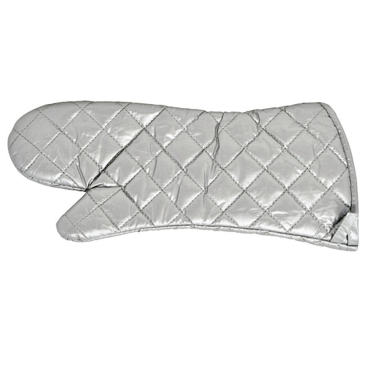 Omcan 46343 17-inch Silver Coated Heat Resistant Oven Mitt
