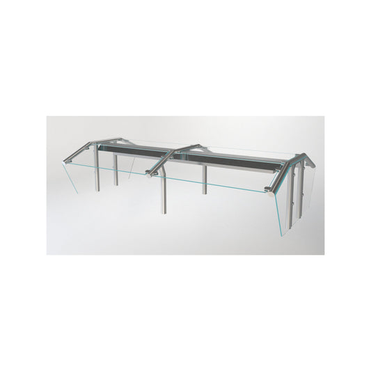 Dinex DXPBPGH3 3-Well DineXpress Double-Sided Buffet Guard with Infrared Lights