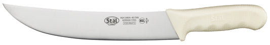 Winco KWP-90 9-1/2" White Polypropylene Handle Cimeter Knife