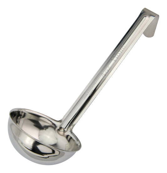Winco LDI-40SH 4 oz. Stainless Steel Ladle