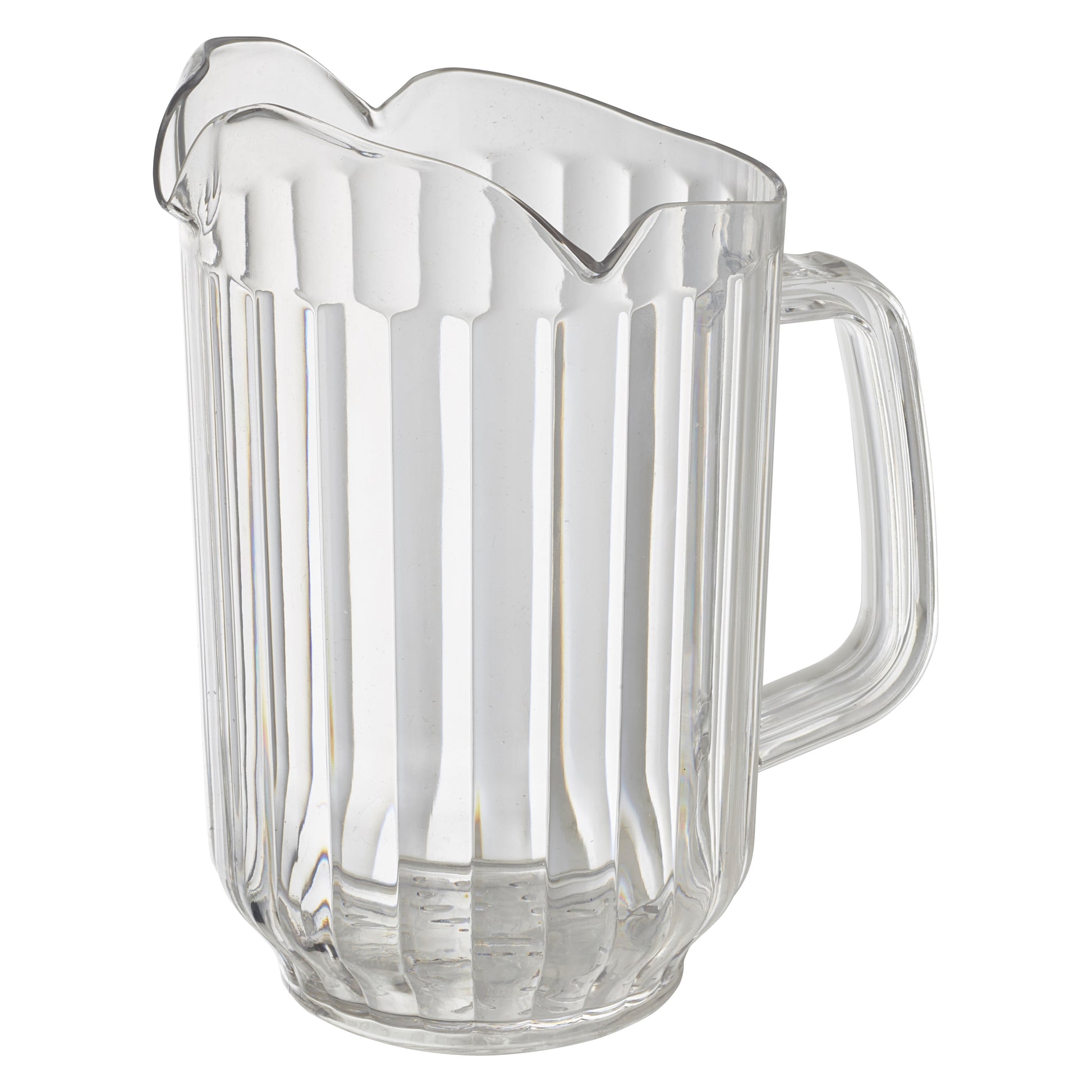 Winco WPCT-60C 60oz. Clear Polycarbonate Pitcher, 3 Spout