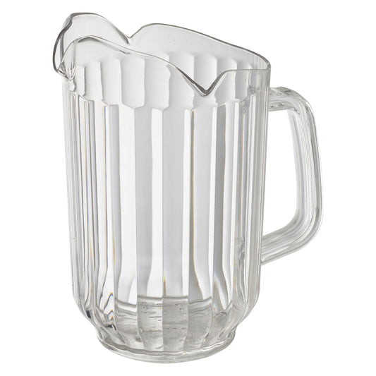 Winco WPCT-60C 60oz. Clear Polycarbonate Pitcher, 3 Spout