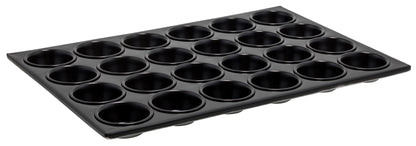 Winco AMF-24NS 3 oz. Aluminum 24 Cup Muffin Pan, Non-stick