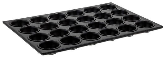 Winco AMF-24NS 3 oz. Aluminum 24 Cup Muffin Pan, Non-stick