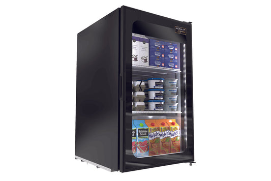 Kool-It LX-6RB 21" Black Single Glass Door Merchandiser Refrigerator
