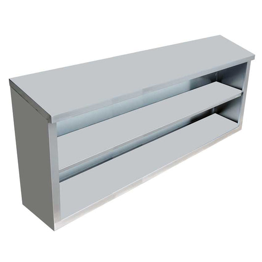 Omcan 46410 15" x 60" x 32.5" Stainless Steel Open Wall Cabinet