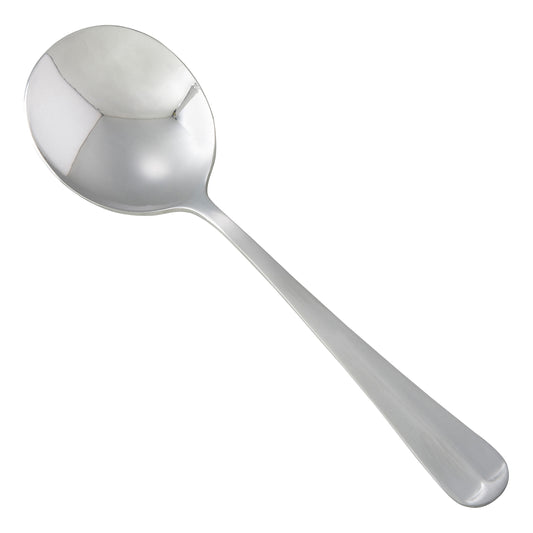 Winco 0015-04 Lafayette Bouillon Spoon, 18/0 Heavyweight