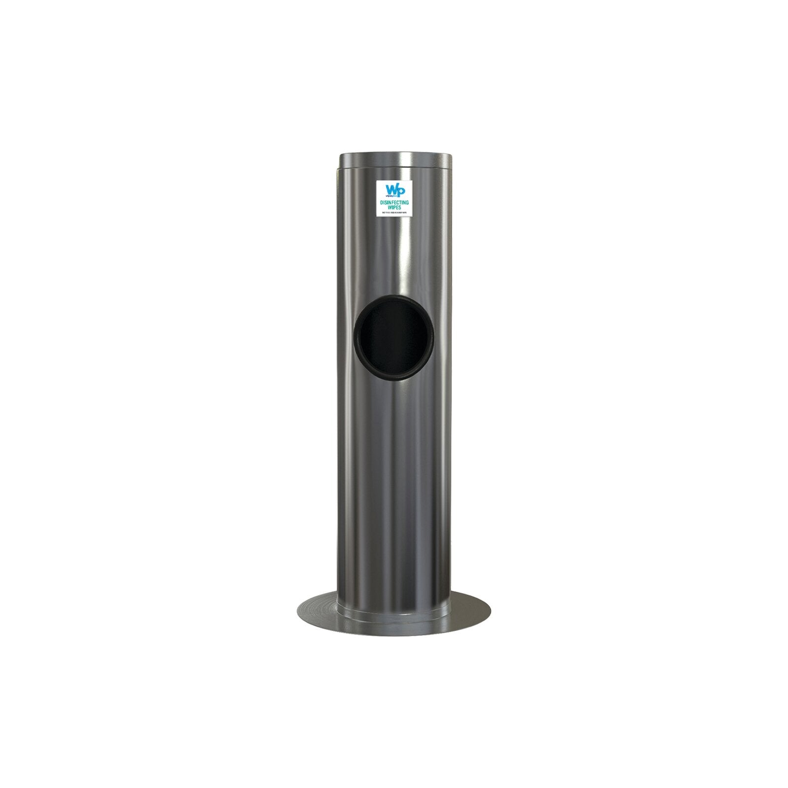 WipesPlus 38007 37" Silver Stainless Steel Floor Dispenser