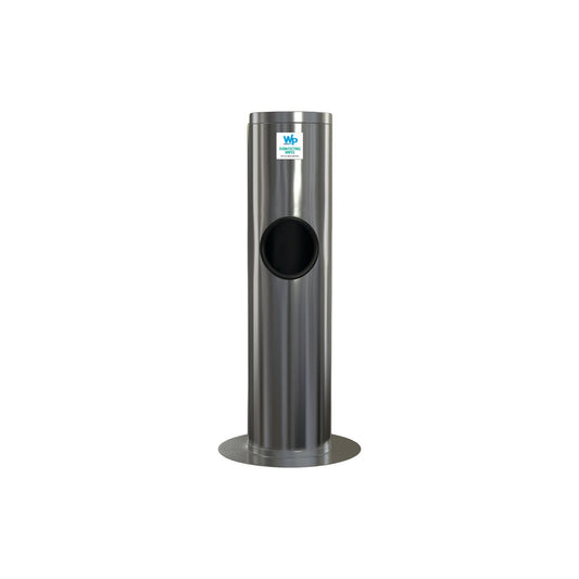 WipesPlus 38007 37" Silver Stainless Steel Floor Dispenser