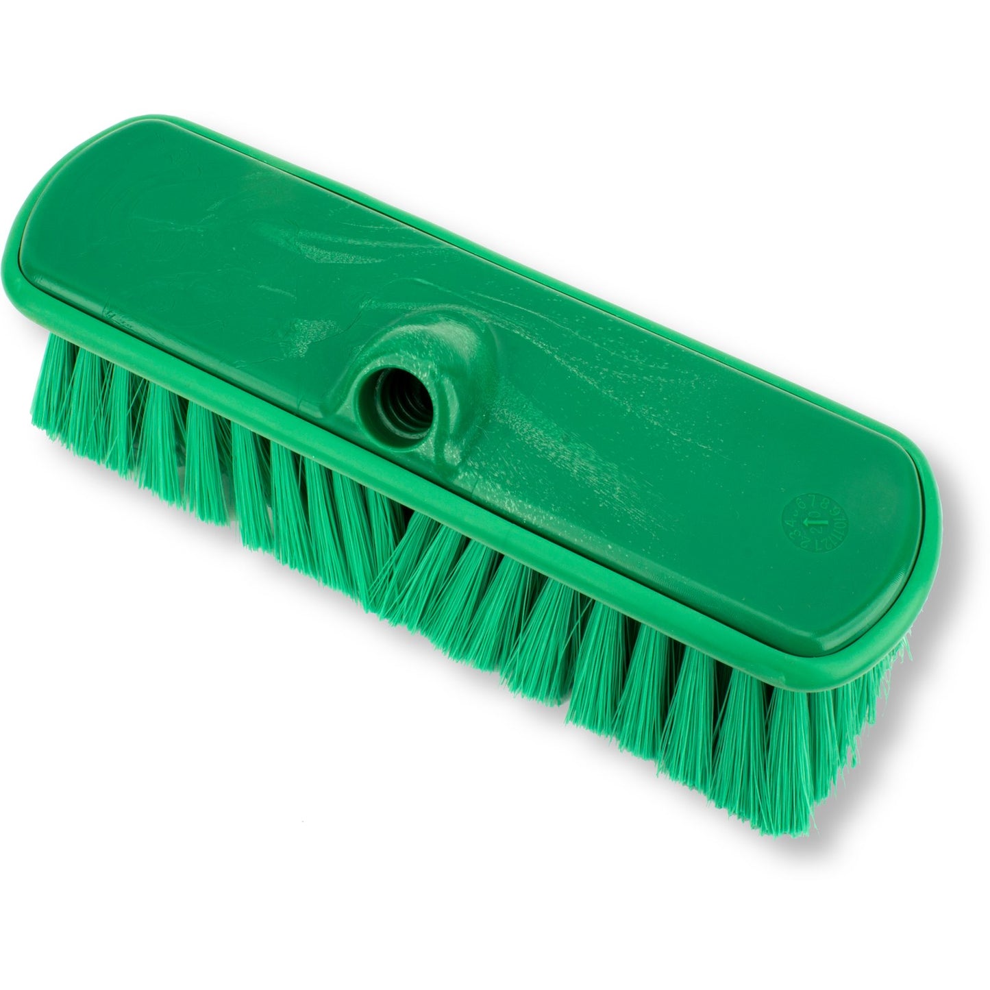 Carlisle 40050EC09 9.5" Green Color Coded Flo-Thru Brush with Protective Bumper
