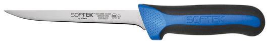 Winco KSTK-61 6" SofTek Narrow Boning Knife, Soft Grip Handle
