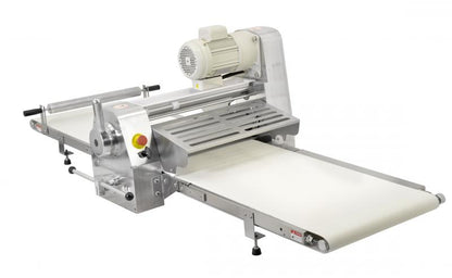 Omcan 42154 Stainless Steel Tabletop Dough Sheeter with 88-inch Conveyor Length