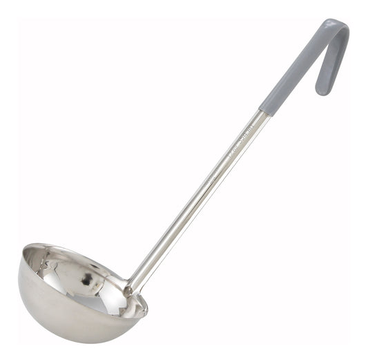Winco LDC-12 12 oz. Gray Stainless Steel Ladle
