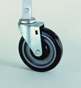 Dinex DXP5X2 Silver Aluminum Heavy-Duty Casters