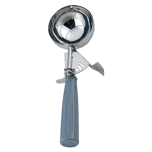 Omcan 34841 4 oz Ice Cream Disher with Grey Plastic Handle (Size 8)
