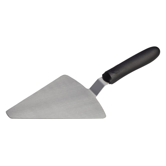 Winco TKP-62 Black Polypropylene Handle Pizza Server, 6-7/8" x 5-7/8" Blade